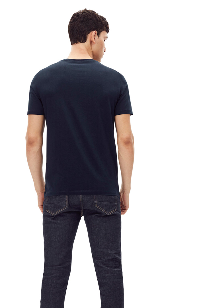 Picture of Neunir  Round Neck Shirt- Navy Blue 2