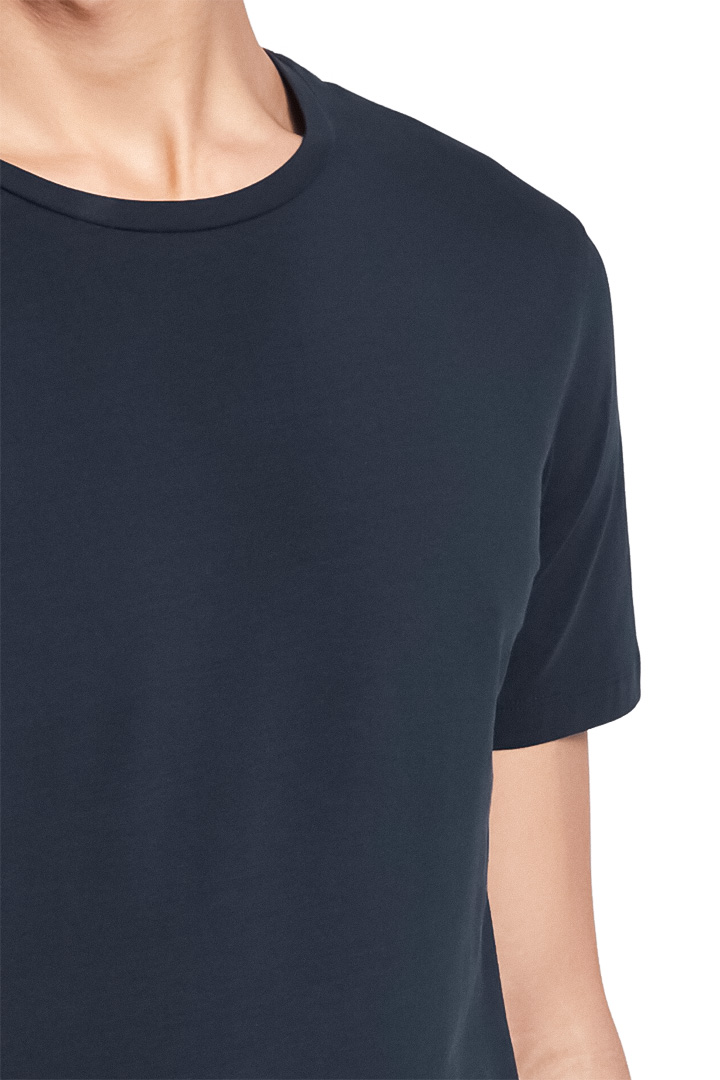 Picture of Neunir  Round Neck Shirt- Navy Blue 2