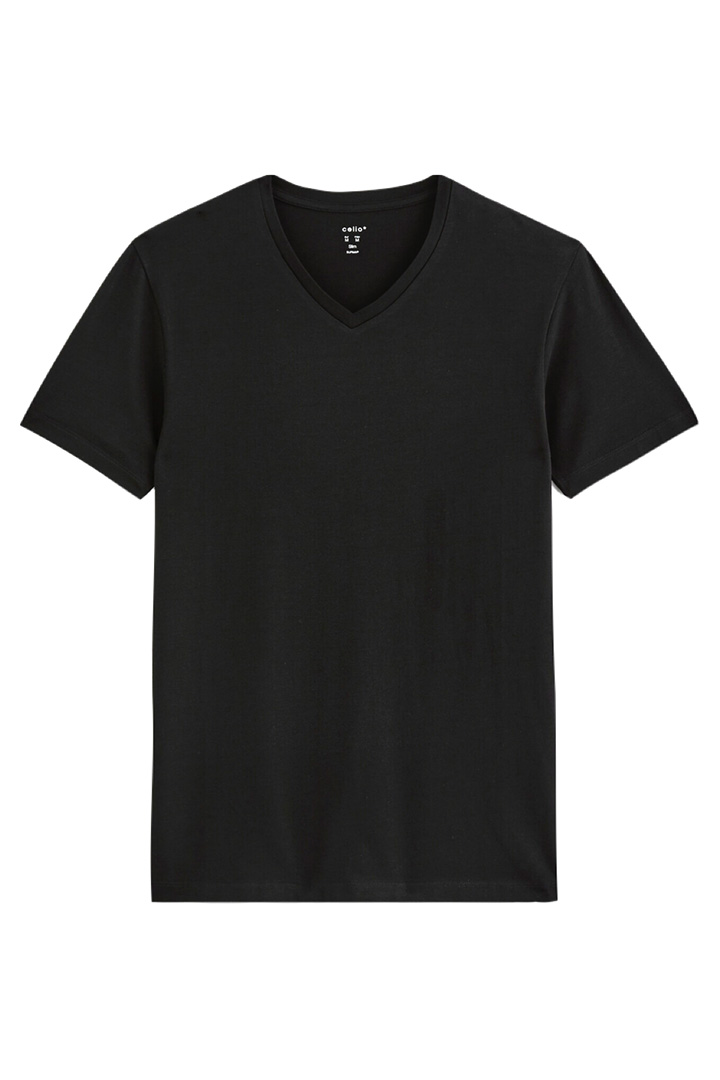 Picture of Neunir V - Neck Shirt - Noir