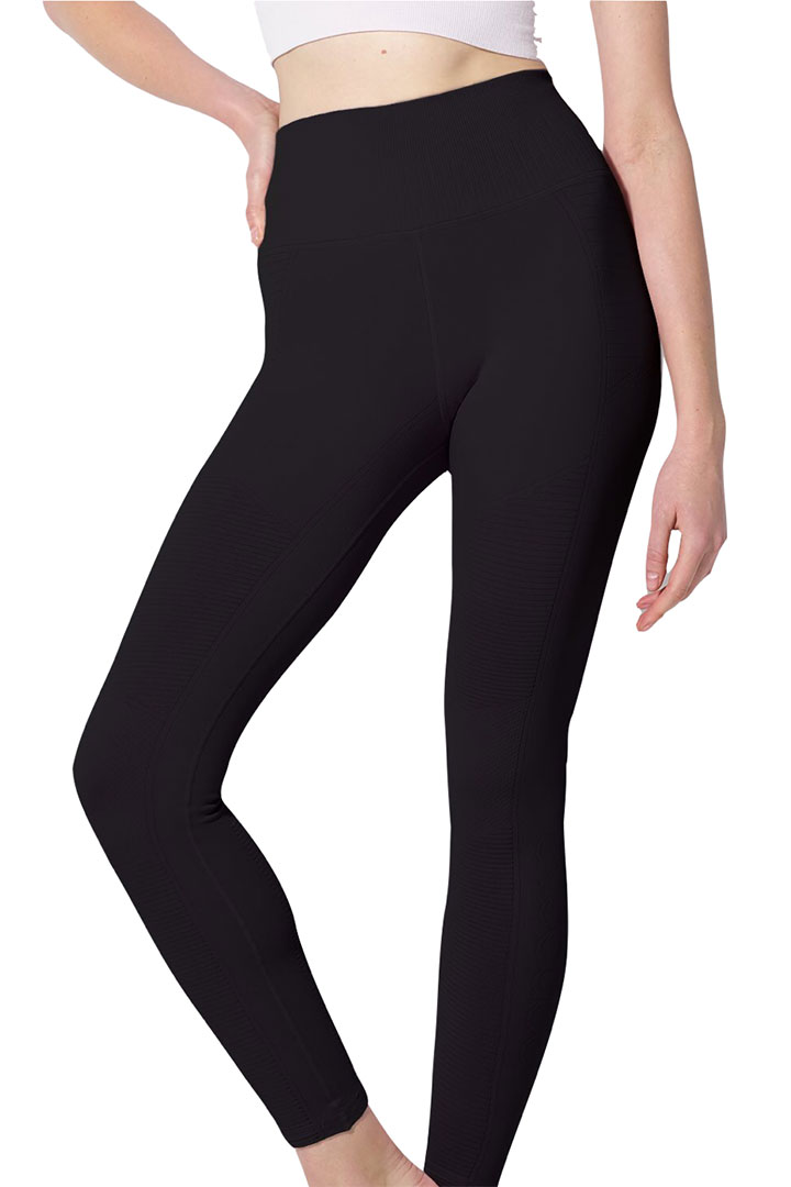 Picture of Mid Rise Phoenix Fire Leggings-Black