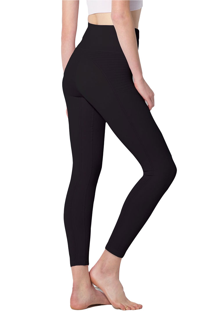 Picture of Mid Rise Phoenix Fire Leggings-Black