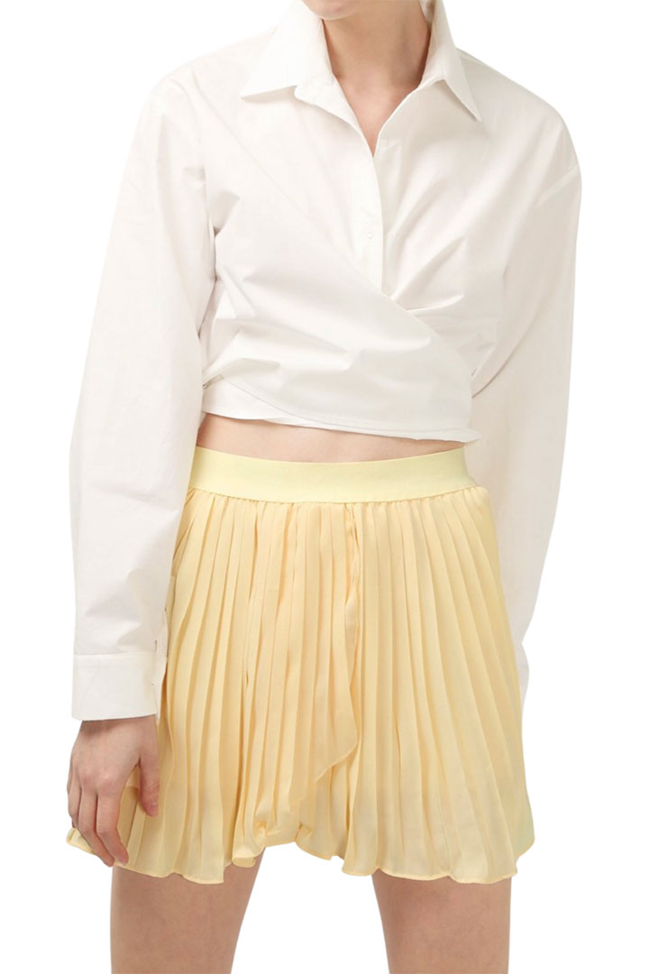 Picture of Dani Wrap Tie Shirt-White