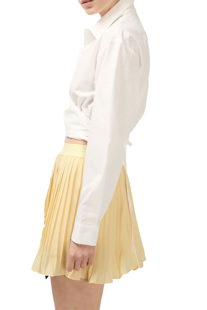 Picture of Dani Wrap Tie Shirt-White