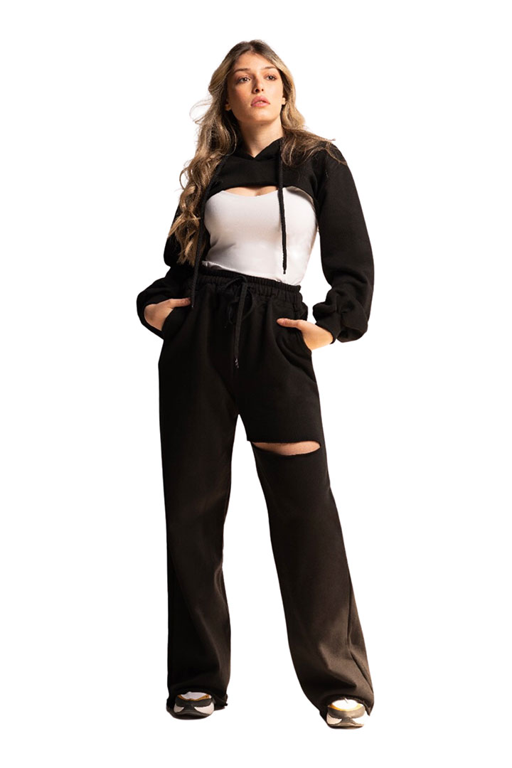 Picture of Nadia Slash Lounge Pants - Black