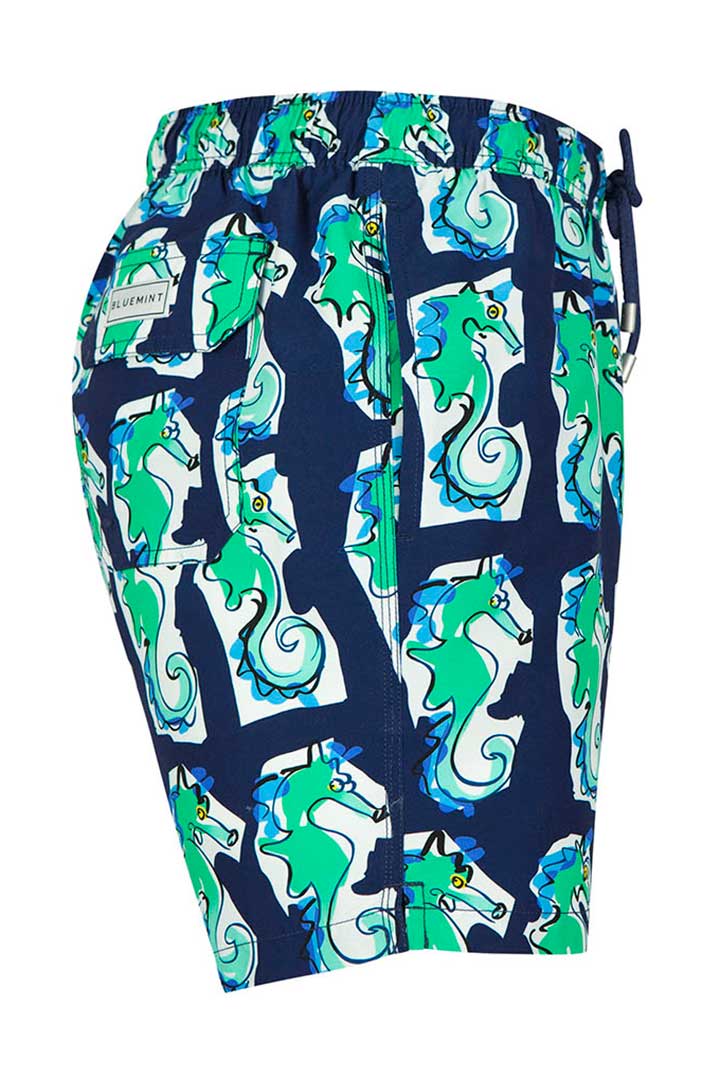 Picture of Arthus Swim Short-Navy Seahorse