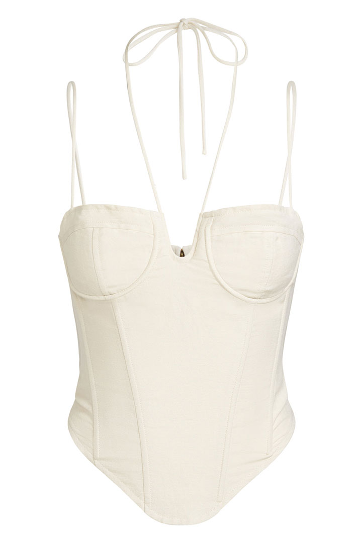 Picture of Del Gato Corset Top-Off White