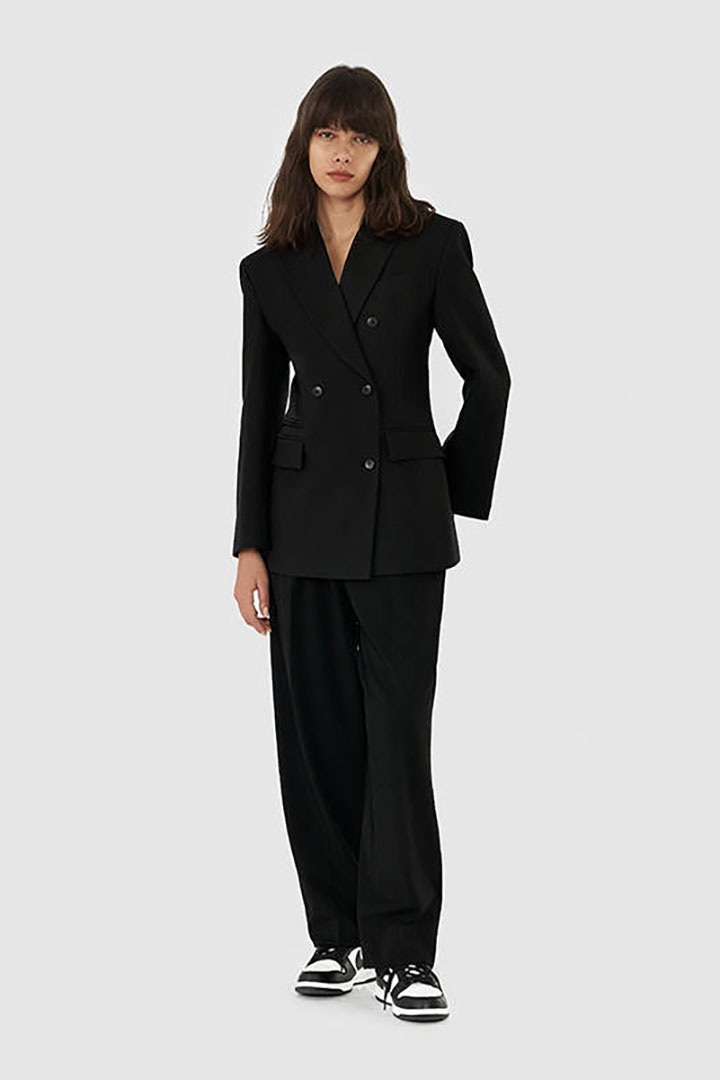 Picture of Open Back Blazer - Black 