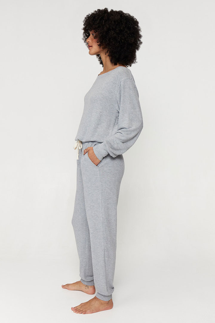 Picture of Off Shoulder Jumpsuit - Heather Grey