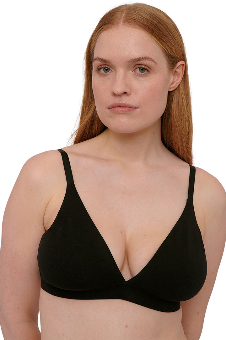 Picture of Organic Cotton Triangle Bra- Black