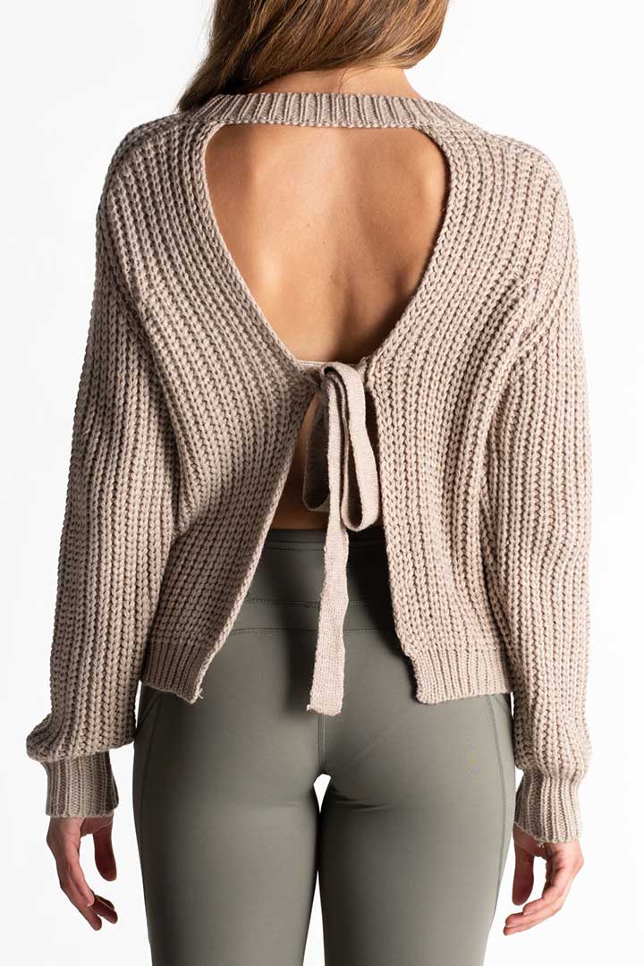 Picture of Joanna Open Back Sweater-Beige