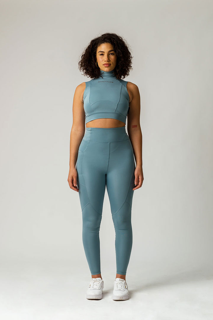 Picture of Women's Compression Tights-Blue