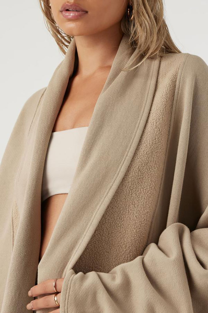 Picture of Oversized Cardigan-Desesrt French Terry