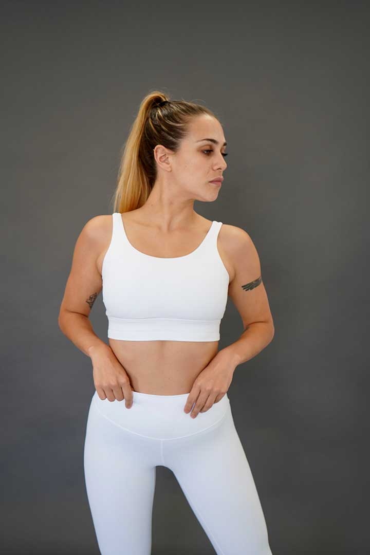 Picture of Ivory Sports Bra-White