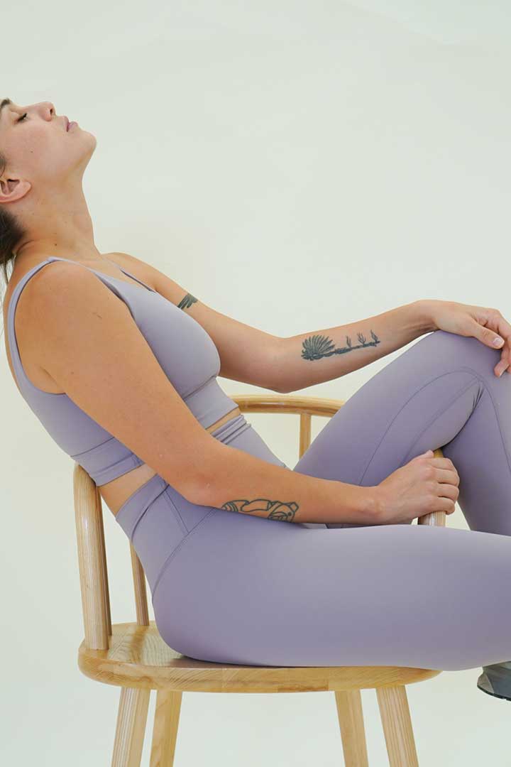 Picture of Lavender Sports Bra-Purple
