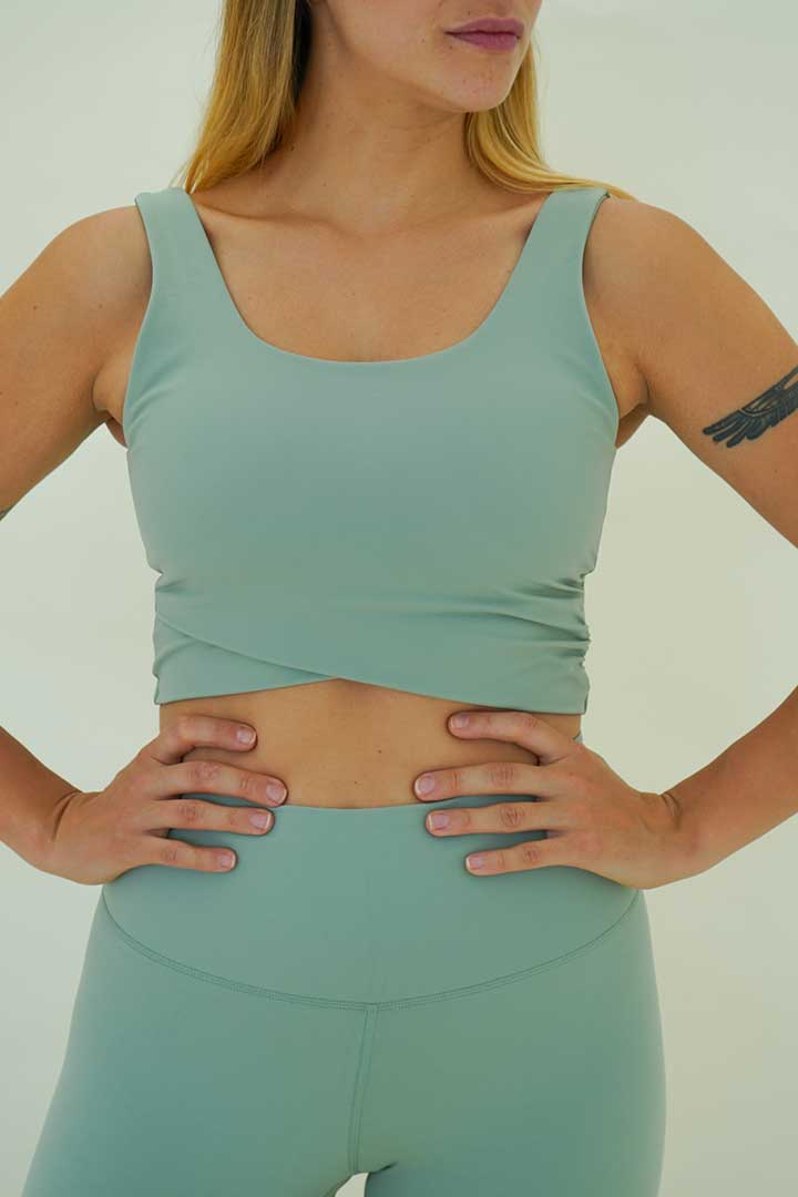 Picture of Mint Sports Bra-Green