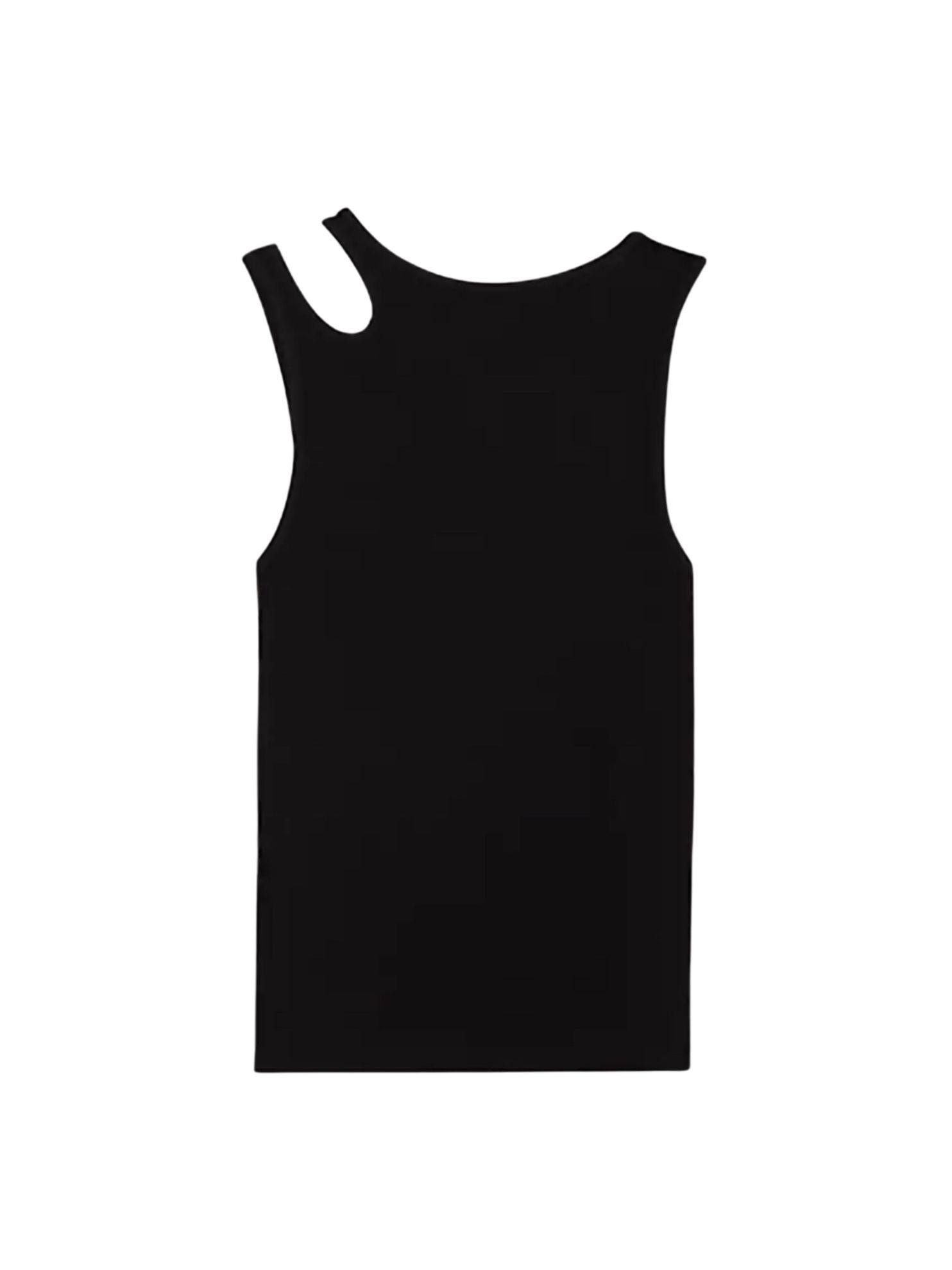 Picture of Cut Out Fitted Tank-Black