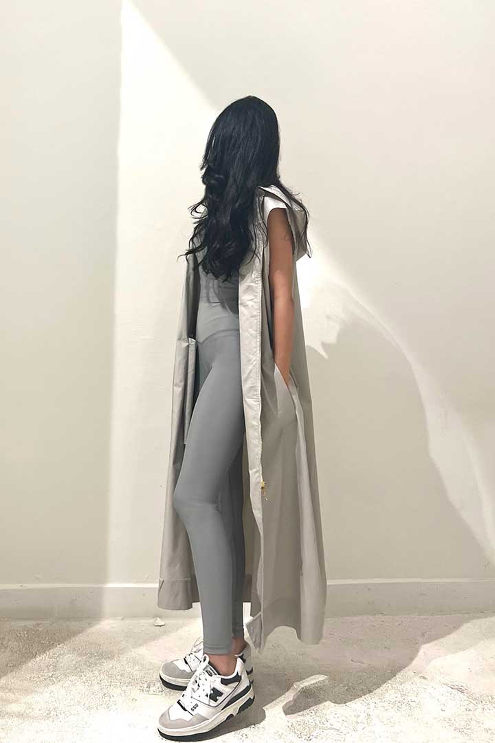 Picture of Hooded Trench - Grey