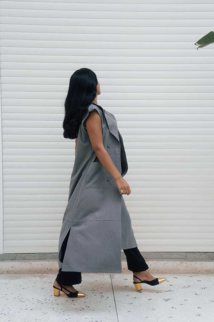 Picture of Safari Trench Coat - Grey