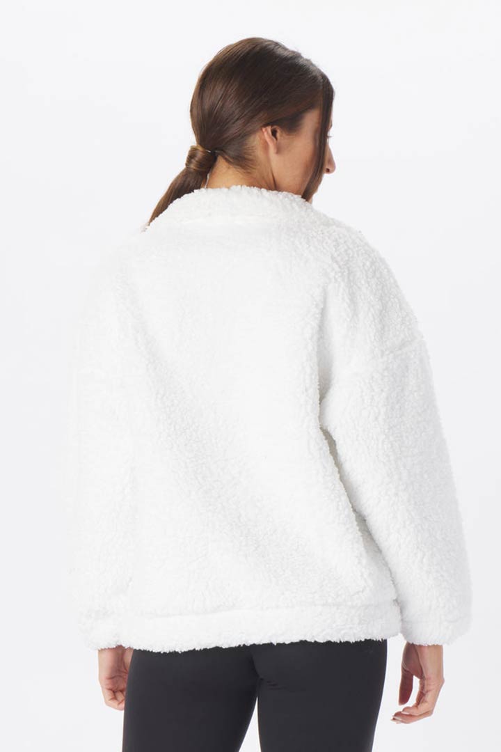 Picture of Sherpa Quarter zip-White