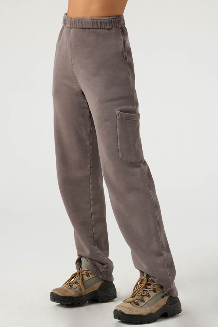 Picture of Cargo Jogger-Peppercorn French Terry