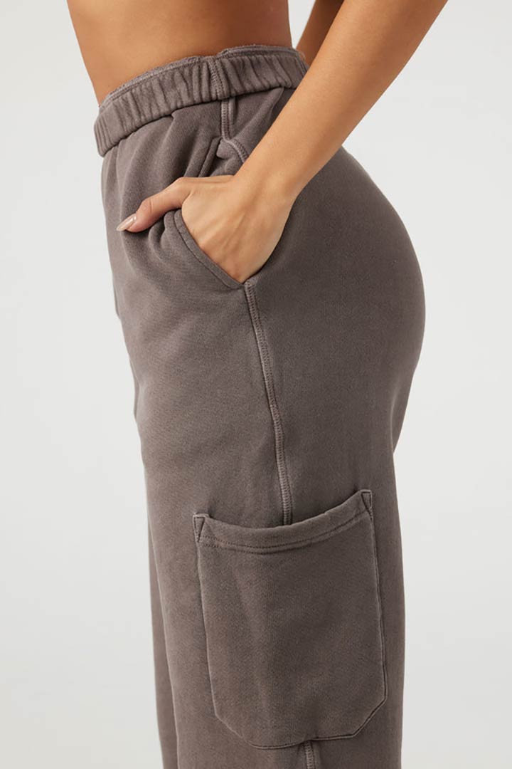 Picture of Cargo Jogger-Peppercorn French Terry