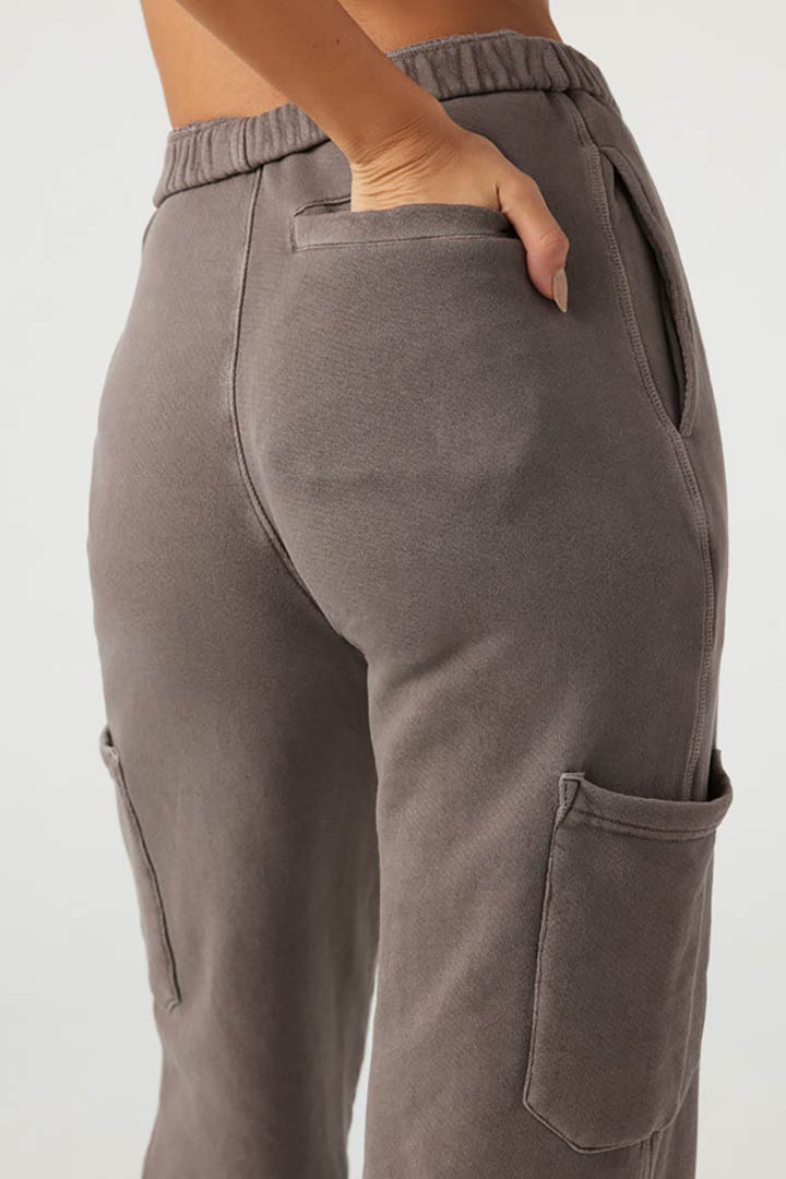 Picture of Cargo Jogger-Peppercorn French Terry
