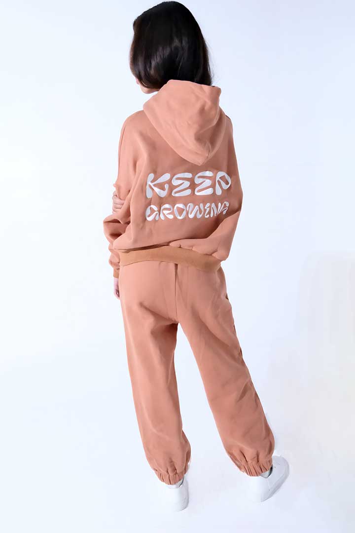 Picture of Keep Growing Hoodie-Brown