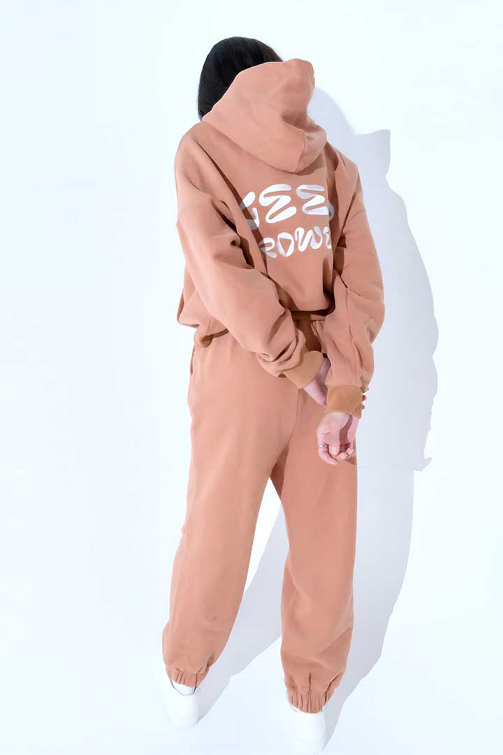 Picture of Keep Growing Hoodie-Brown