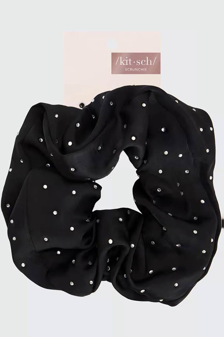 Picture of Eco-Friendly Satin Brunch Scrunchie-Rhinestone