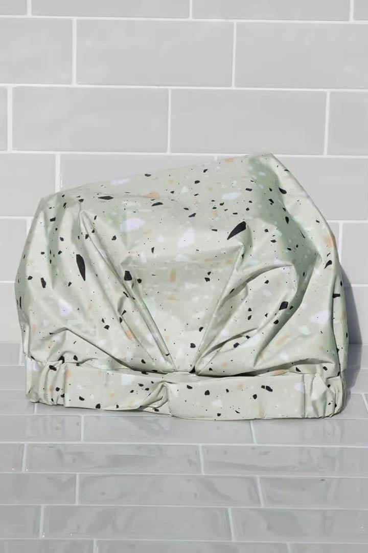 Picture of Luxe Shower Cap-Sage Terrazzo