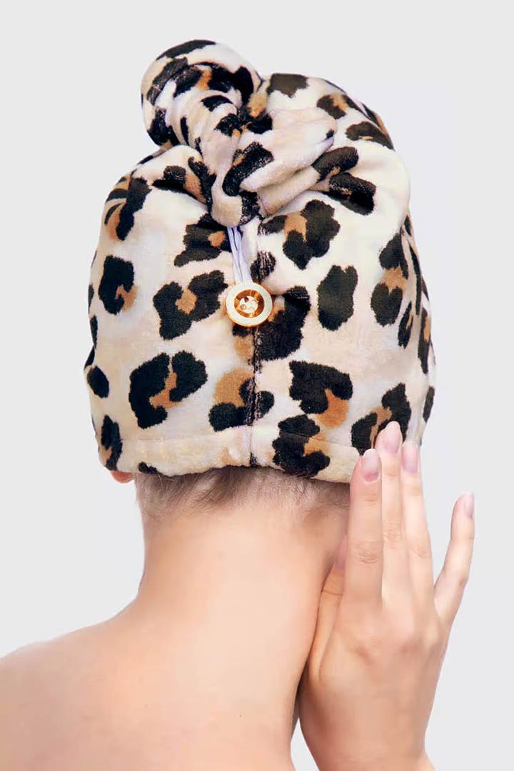 Picture of Microfiber Hair Towel-Leopard