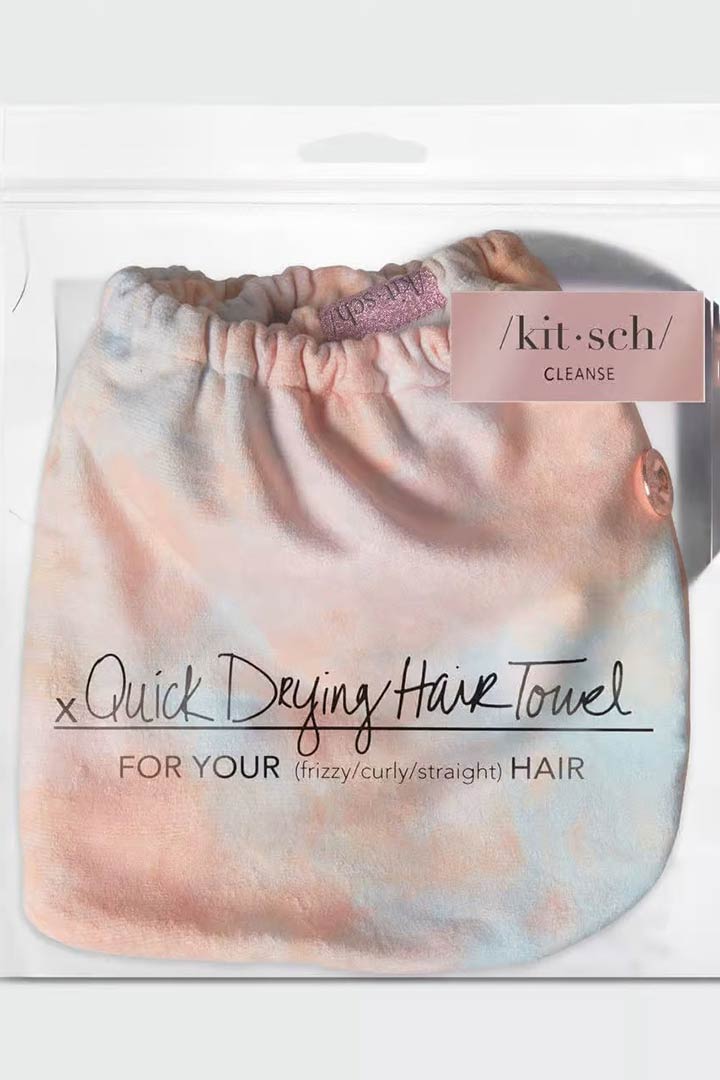 Picture of Microfiber Hair Towel-Sunset Tie Dye