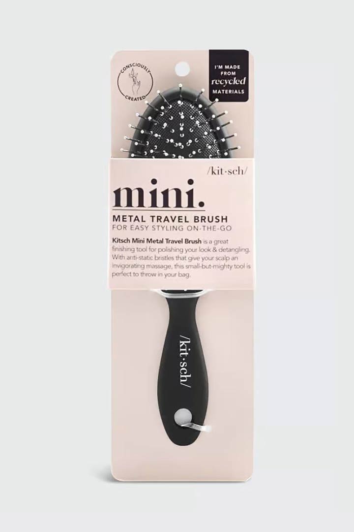 Picture of Mini Metal Travel Brush-Black