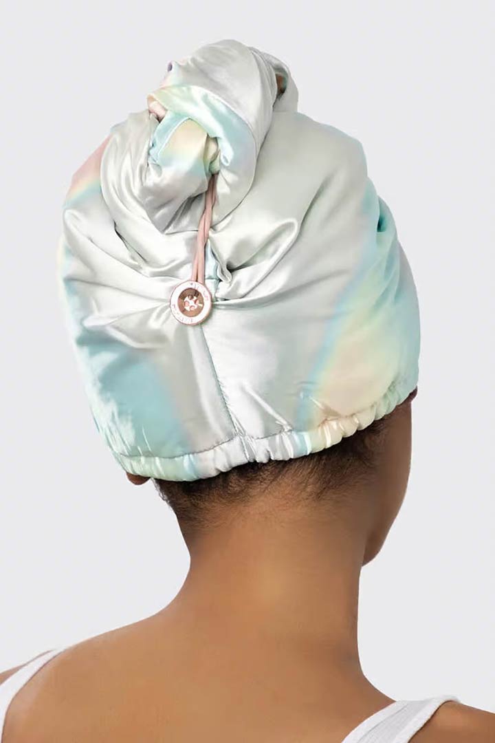 Picture of Satin-Wrapped Hair Towel-Aura