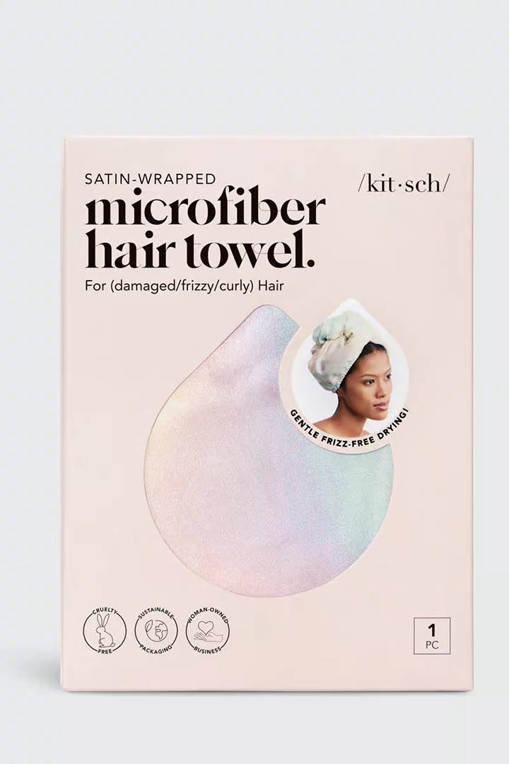 Picture of Satin-Wrapped Hair Towel-Aura