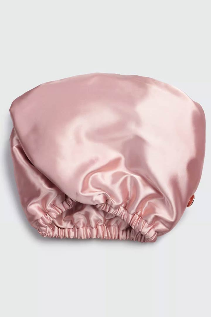 Picture of Satin-Wrapped Hair Towel-Blush