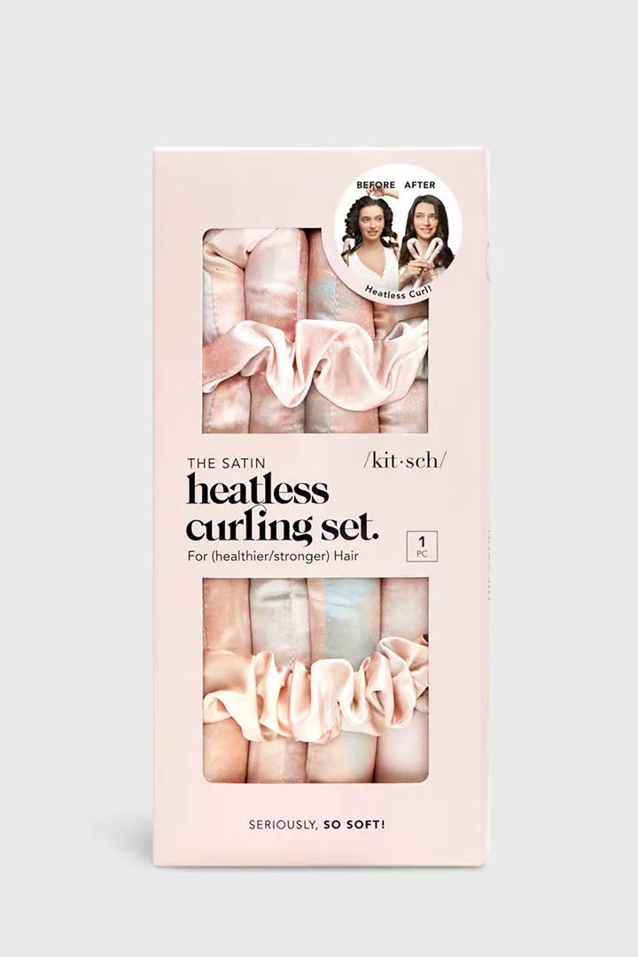 Picture of The Satin Heatless Curling 3 pcs Set-Sunset Tie Dye