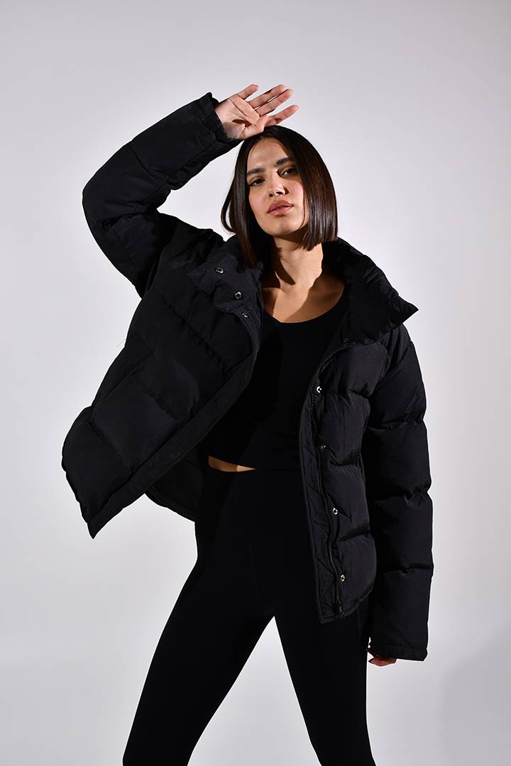 Picture of Delilah Padded Puffer Jacket-Black