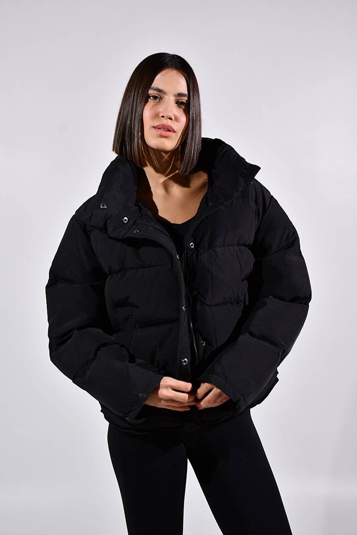 Picture of Delilah Padded Puffer Jacket-Black