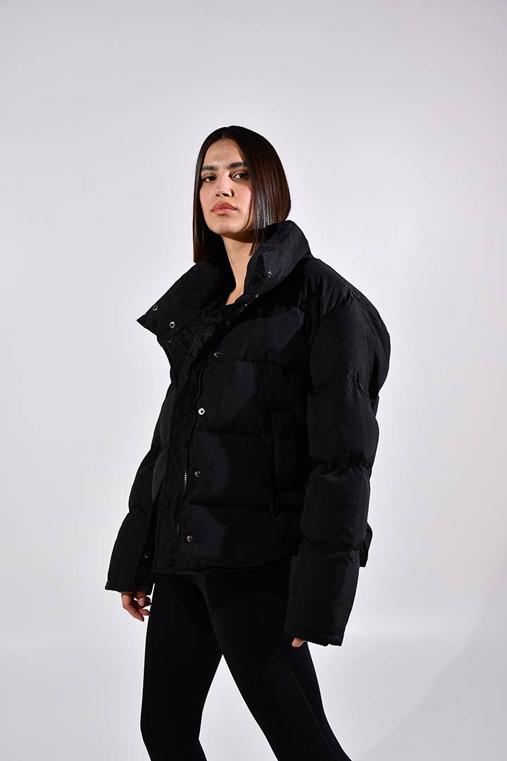 Picture of Delilah Padded Puffer Jacket-Black