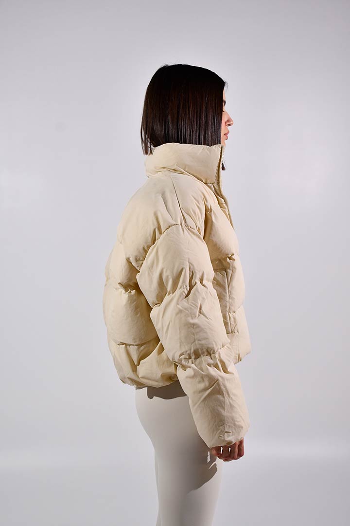 Picture of Elsa Matte Puffer Jacket-Beige