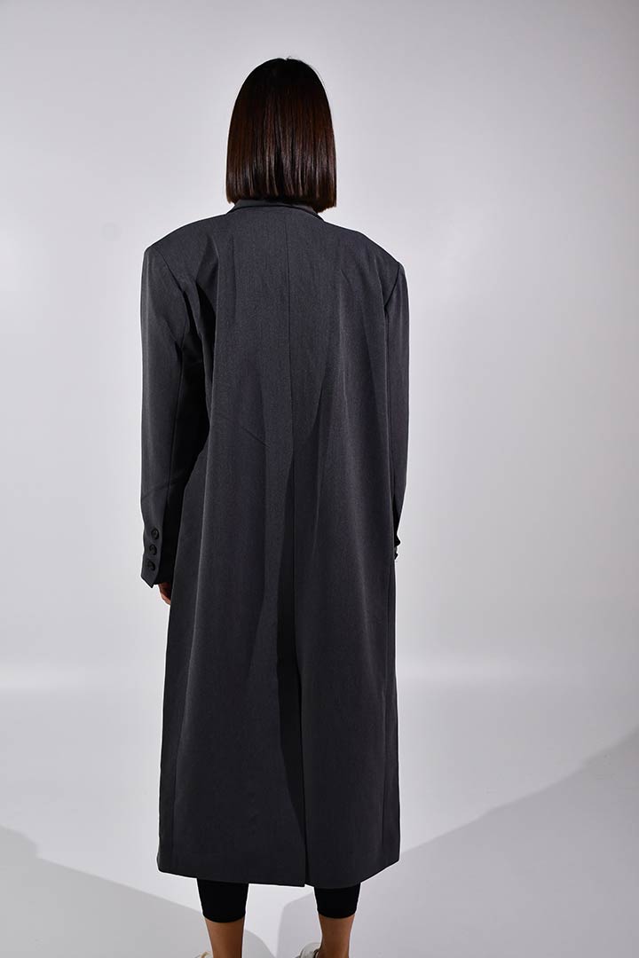 Picture of Marie Double Breasted Coat-Grey