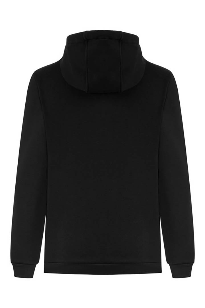 Picture of Zipper Hooded Sweatshirt-Black