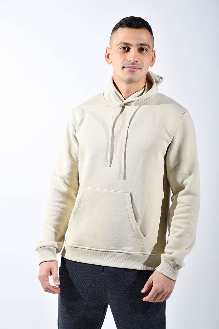 Picture of Hooded Sweatshirt-Beige