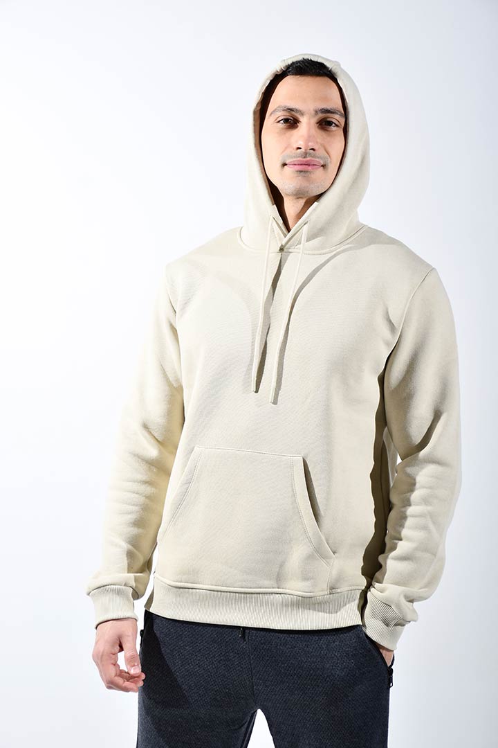 Picture of Hooded Sweatshirt-Beige