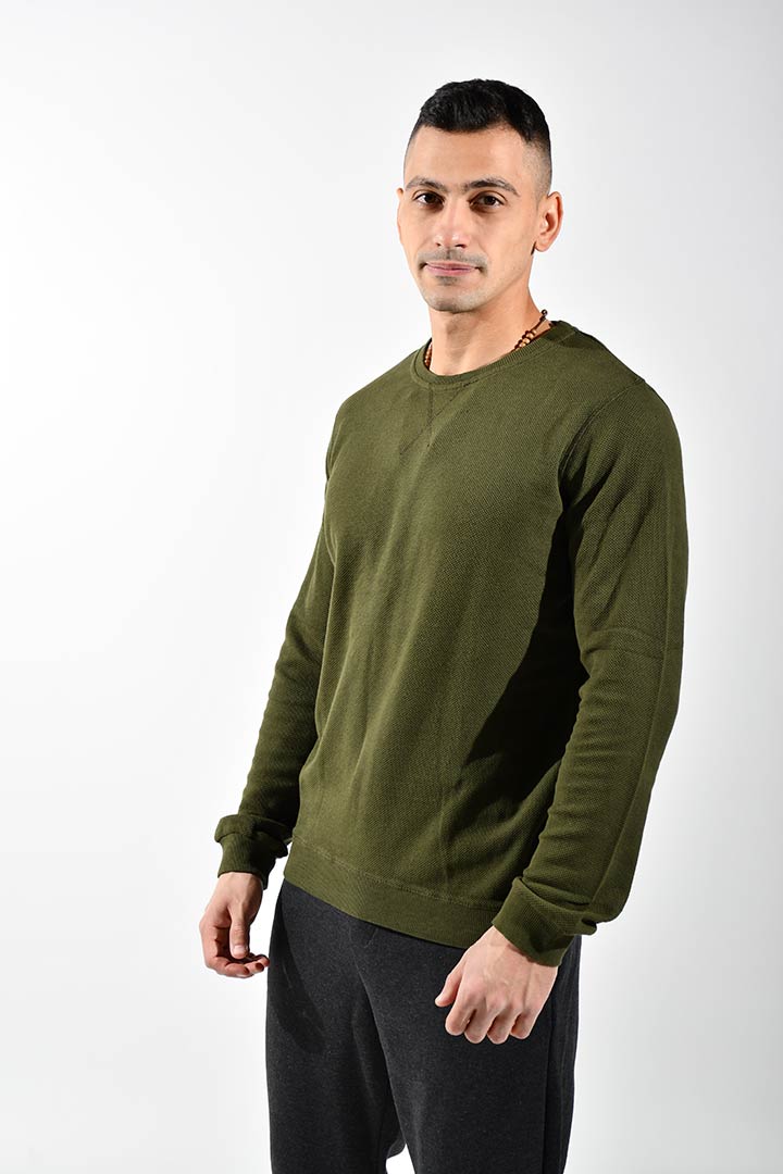 Picture of Crew Neck Sweatshirt-Green