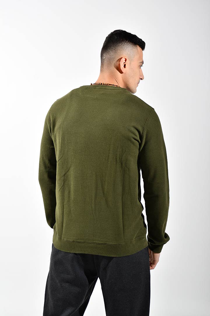 Picture of Crew Neck Sweatshirt-Green