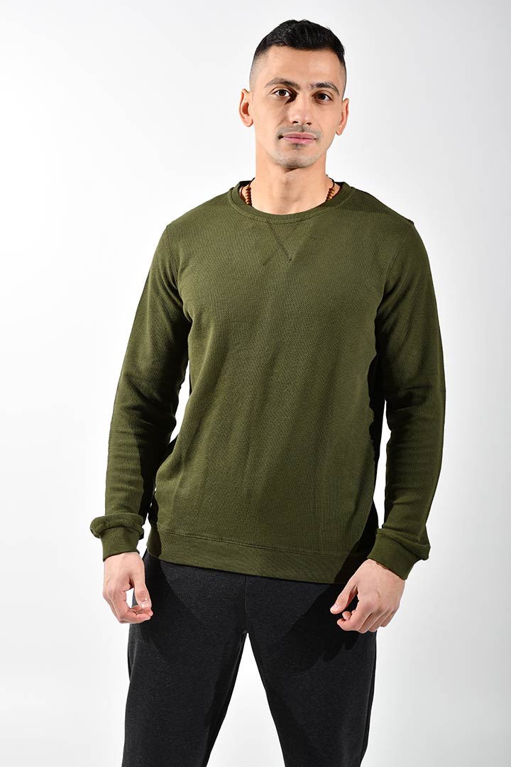 Picture of Crew Neck Sweatshirt-Green