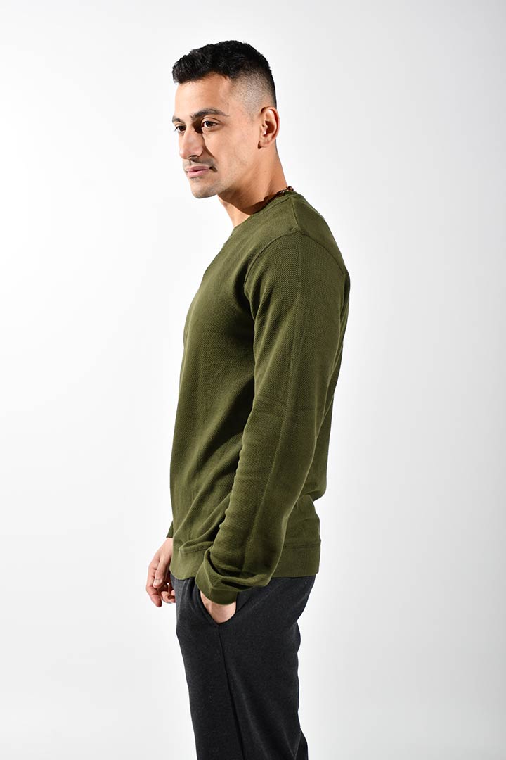 Picture of Crew Neck Sweatshirt-Green