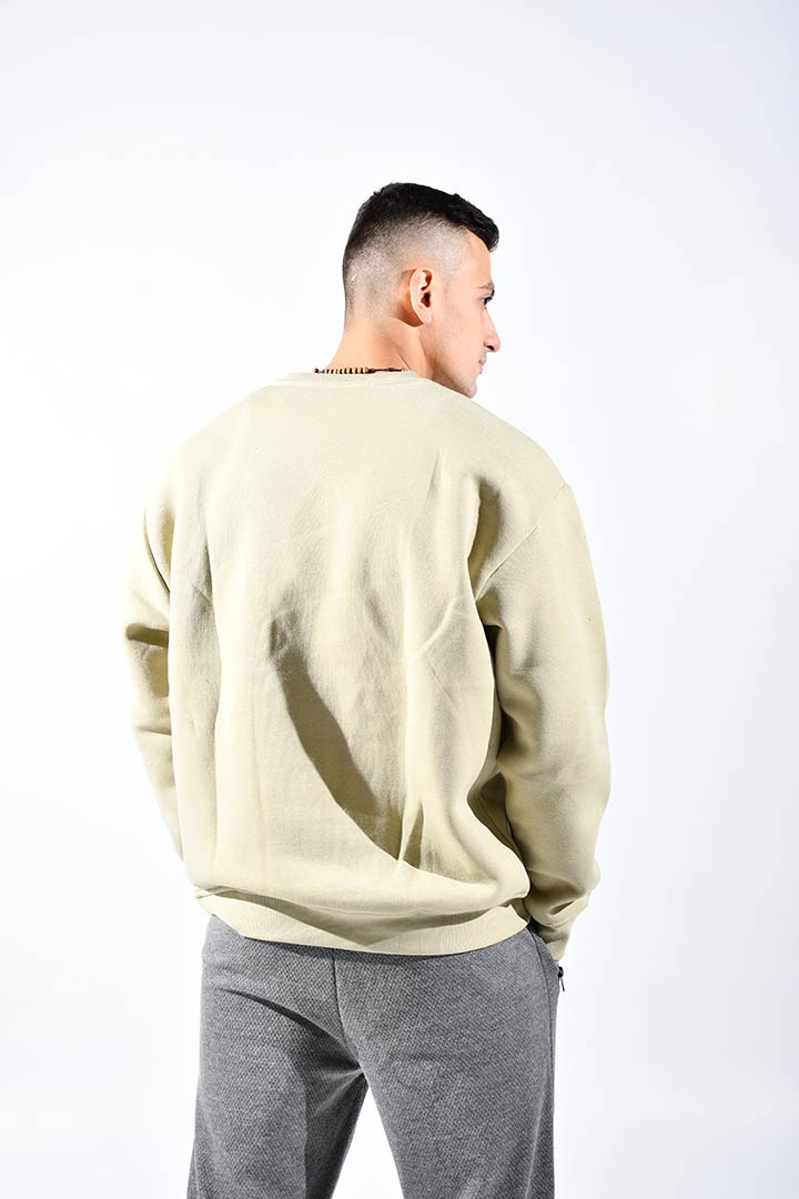 Picture of Crew Neck Sweatshirt-Beige